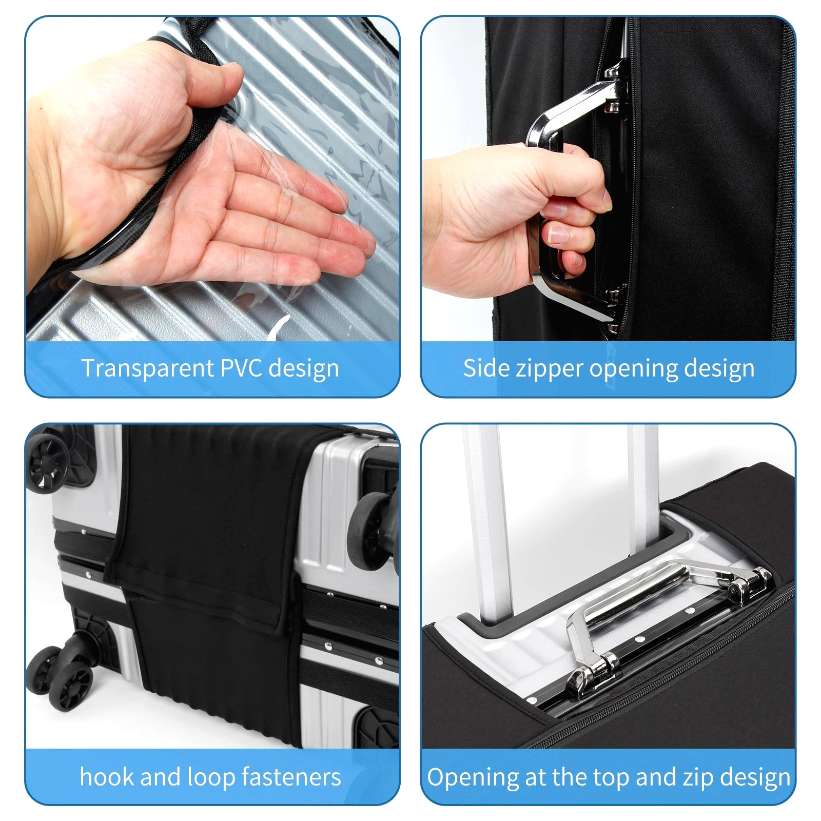 Housse De Protection En Plastique Pour Bagages Valises 2