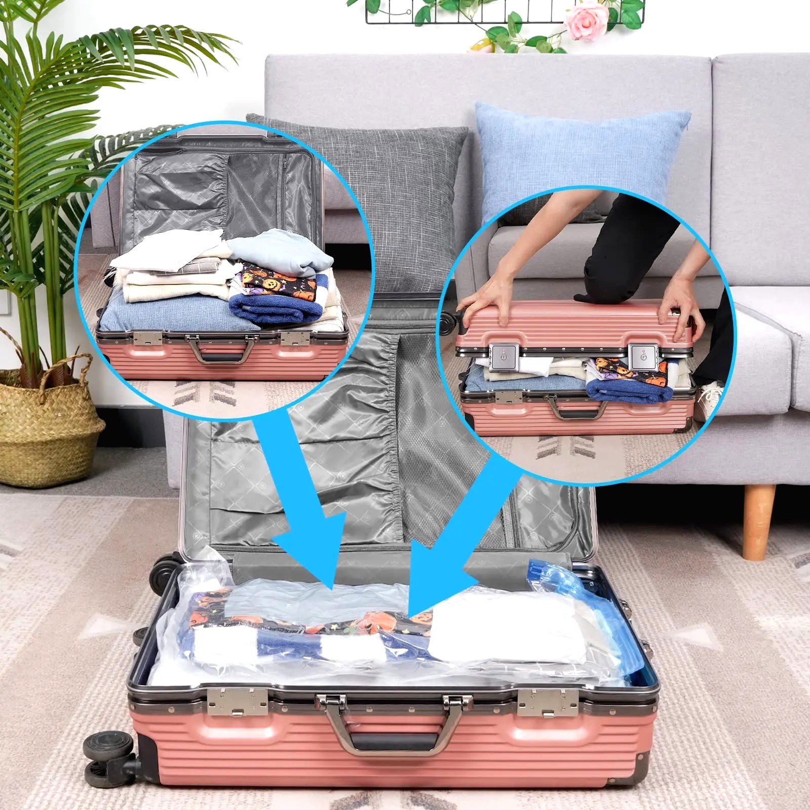 Housse Sous Vide Sans Aspirateur Pour Valise 3